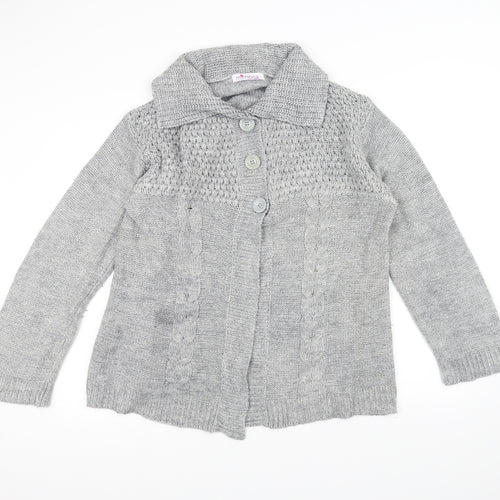 Mimosa Womens Grey  Knit Jacket Coatigan Size L