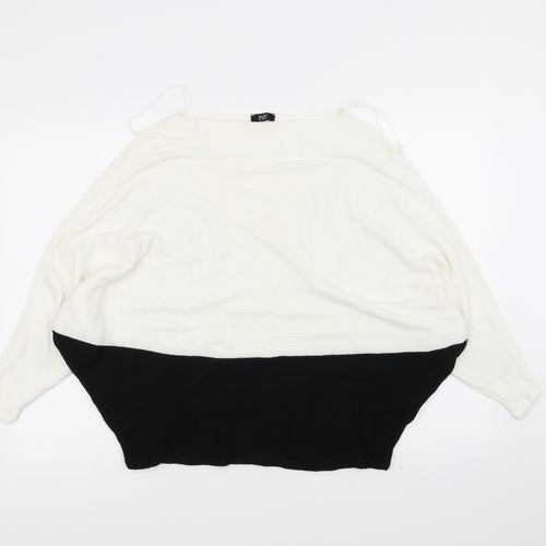F&F Womens White   Pullover Jumper Size 8