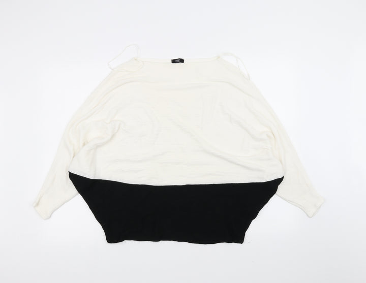F&F Womens White   Pullover Jumper Size 8