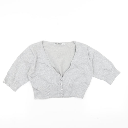 Bay Knitwear Womens Grey   Cardigan Jumper Size 12