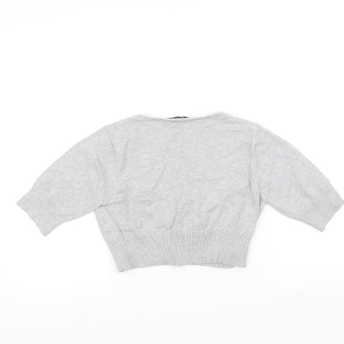 Bay Knitwear Womens Grey   Cardigan Jumper Size 12