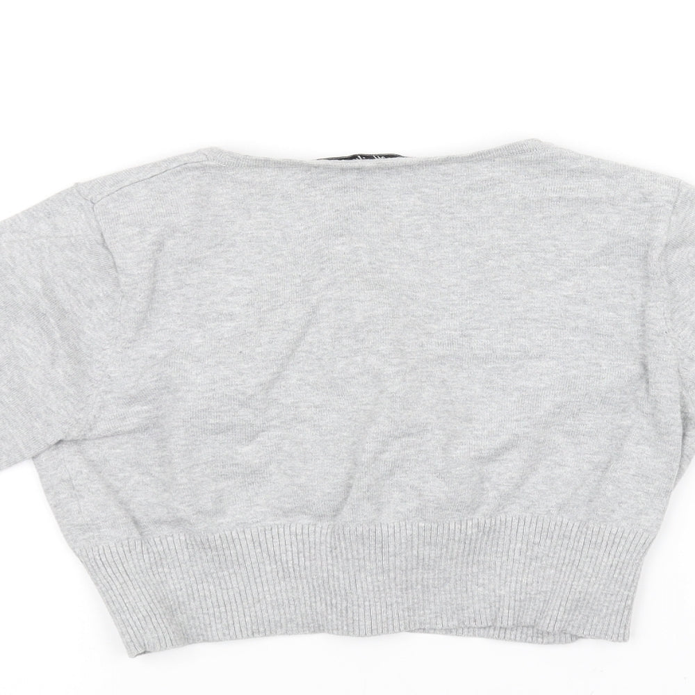 Bay Knitwear Womens Grey   Cardigan Jumper Size 12