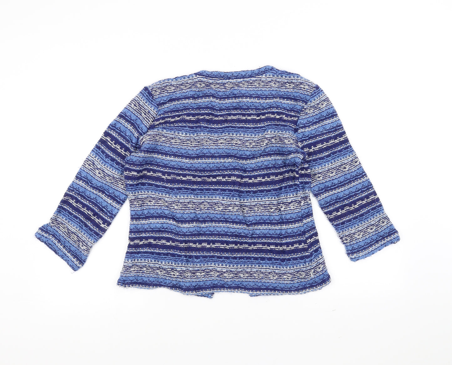 Per Una Womens Blue Striped  Jacket Coatigan