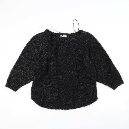 Marks and Spencer Womens Black  Knit Pullover Jumper Size 10