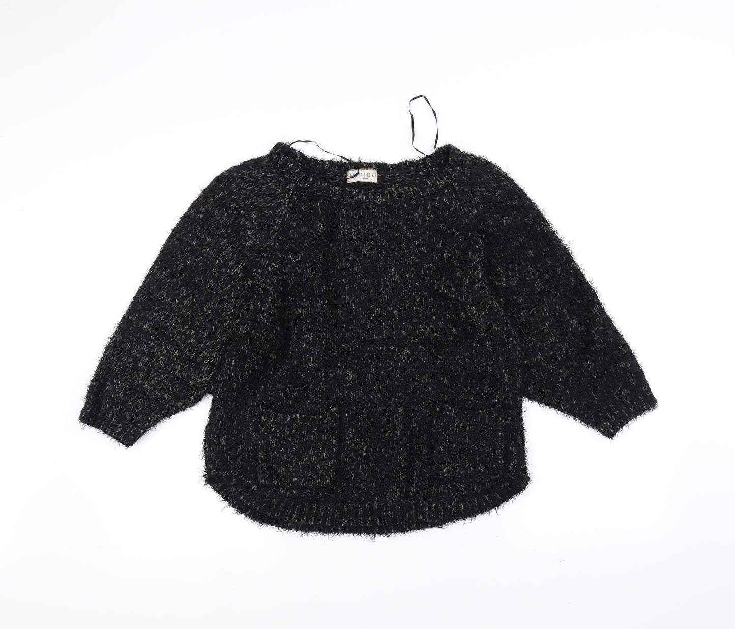 Marks and Spencer Womens Black  Knit Pullover Jumper Size 10