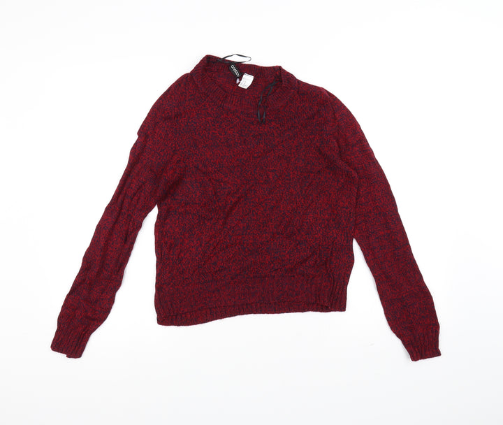 H&M Mens Red Pullover Jumper Size XS