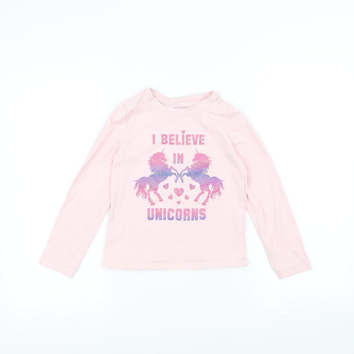 Primark Girls Pink   Basic T-Shirt Size 9-10 Years