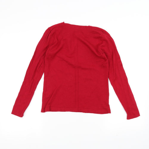 Benedetta B Womens Red   Pullover Jumper Size M