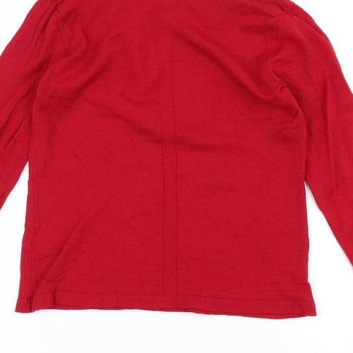 Benedetta B Womens Red   Pullover Jumper Size M