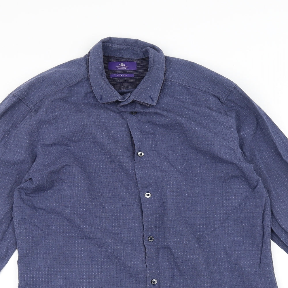 NEXT Mens Black    Dress Shirt Size 15.5