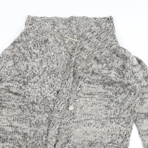 F&F Womens White  Knit Jacket Coatigan Size 18