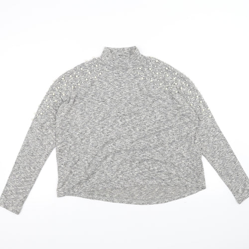 H&M Womens Grey   Pullover Jumper Size S