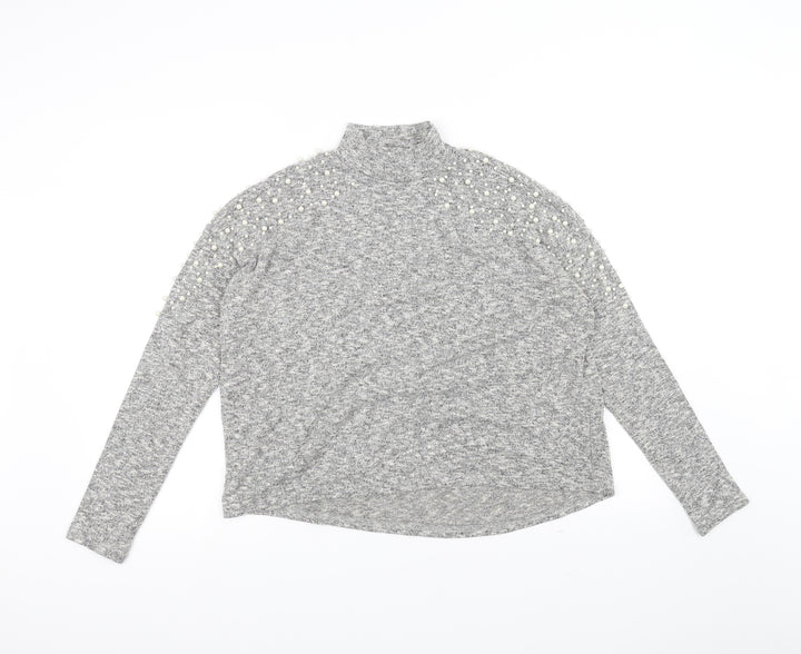 H&M Womens Grey   Pullover Jumper Size S