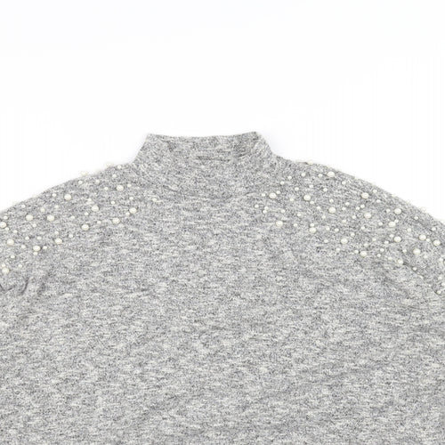 H&M Womens Grey   Pullover Jumper Size S
