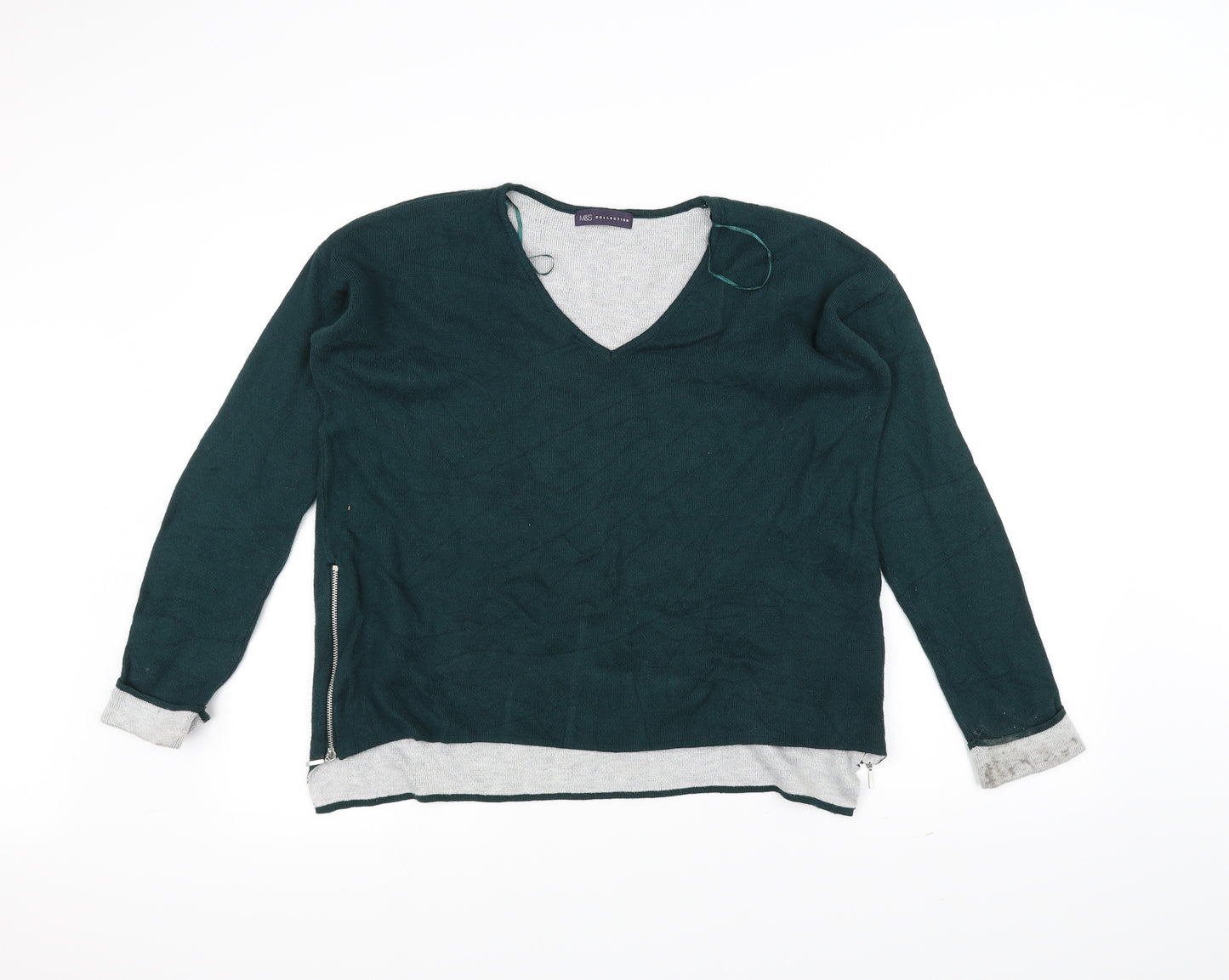 Marks and Spencer Womens Green   Pullover Jumper Size 12
