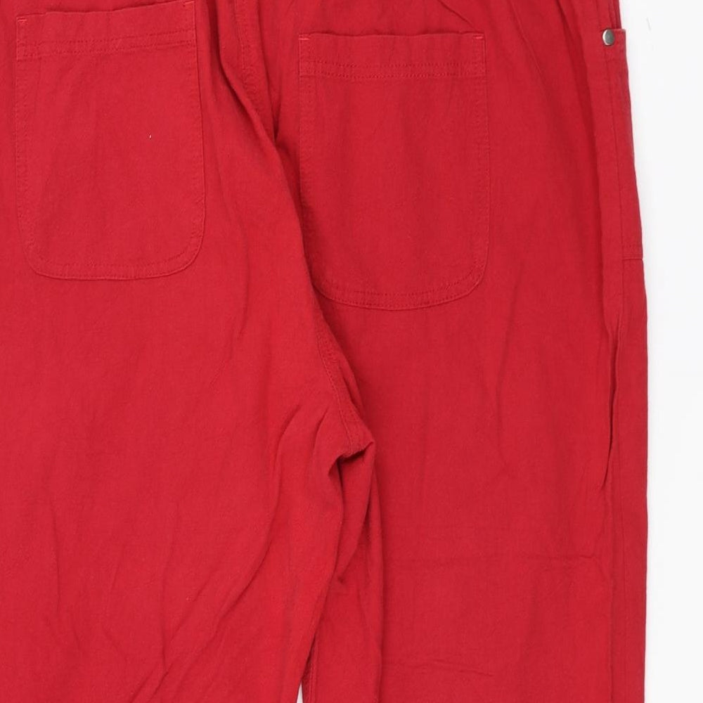 Yours Womens Red   Trousers  Size 22 L20 in