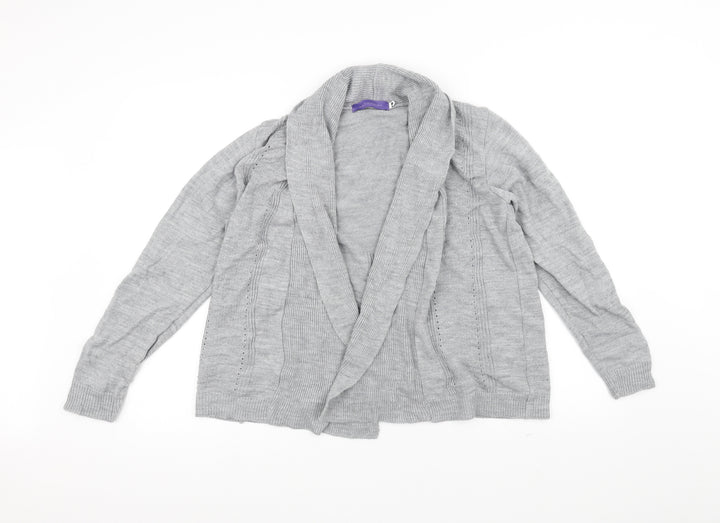 Autonomy Womens Grey Jacket Coatigan Size M