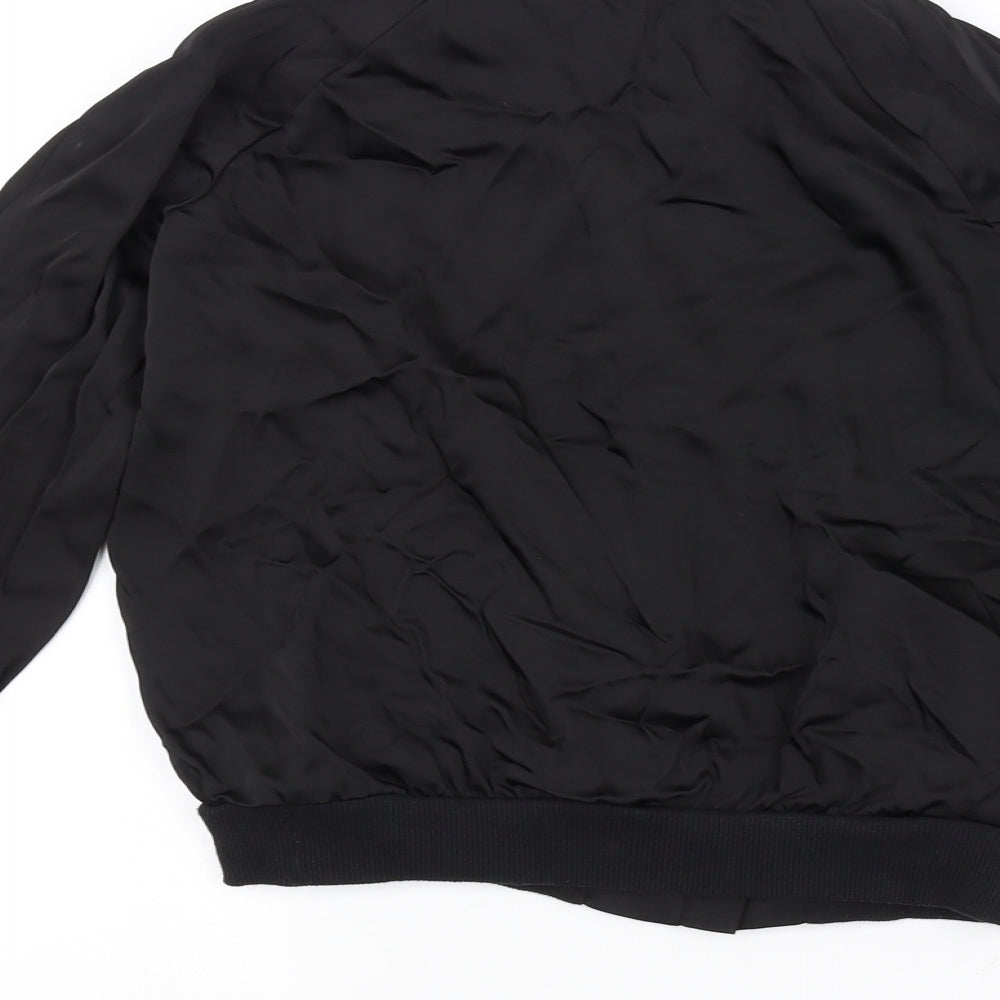 YD Girls Black   Bomber Jacket Jacket Size 11-12 Years