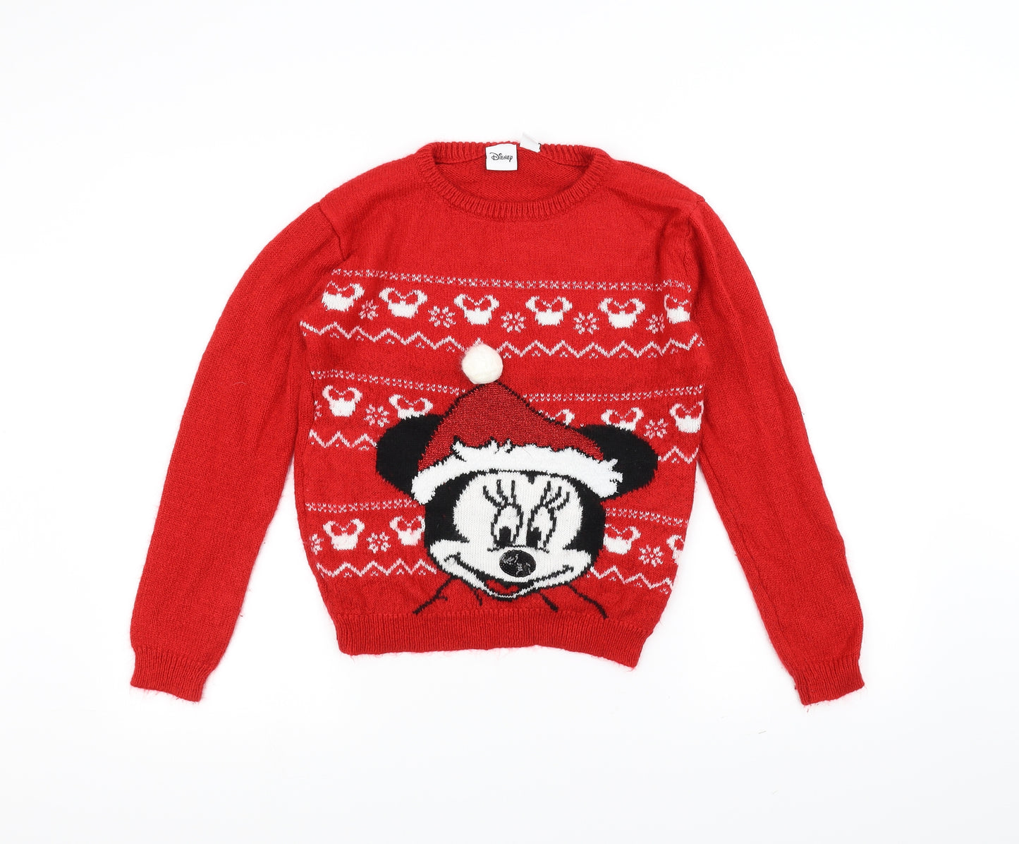 Disney Girls Red   Pullover Jumper Size 12-13 Years  - Disney