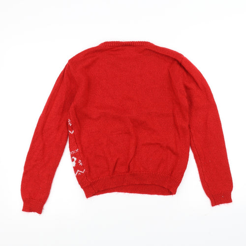 Disney Girls Red   Pullover Jumper Size 12-13 Years  - Disney