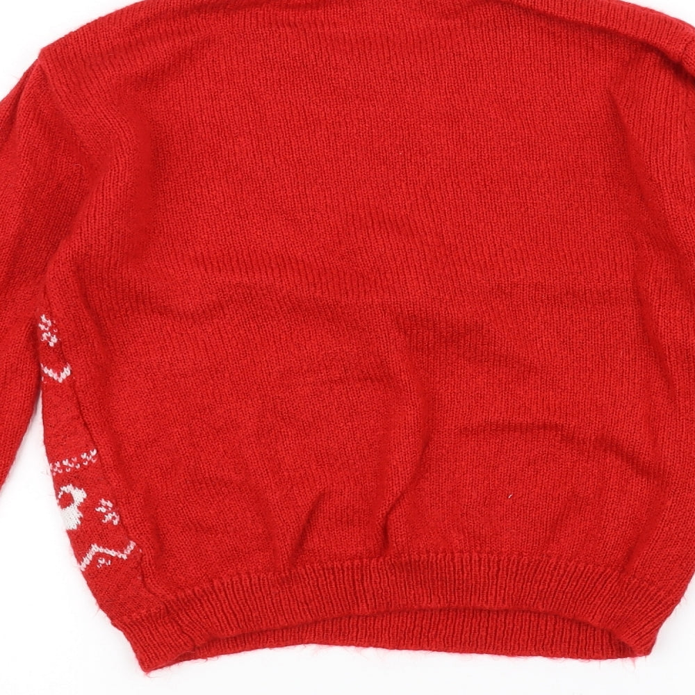 Disney Girls Red   Pullover Jumper Size 12-13 Years  - Disney