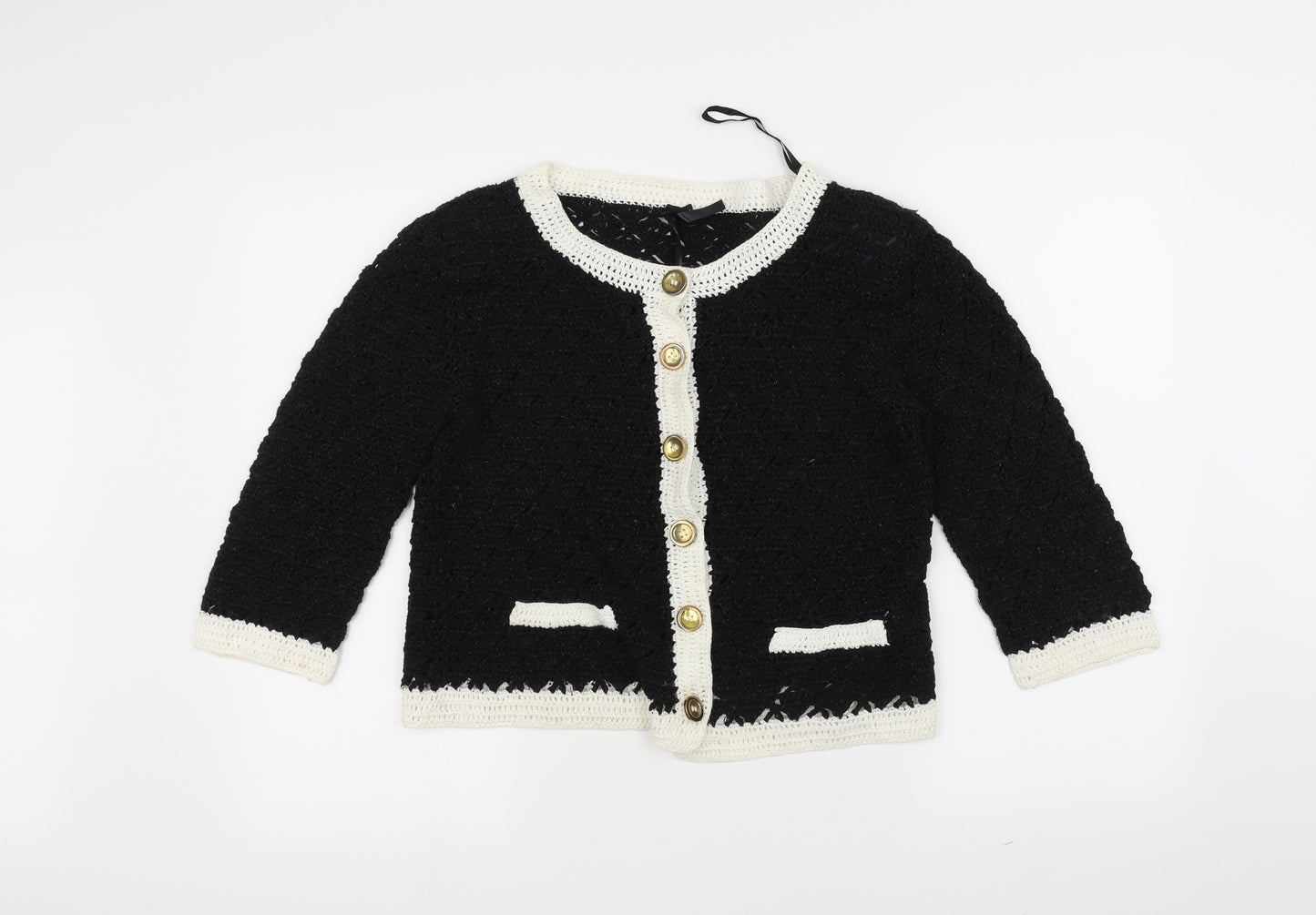 Atmosphere Womens Black  Knit Jacket Coatigan Size 16