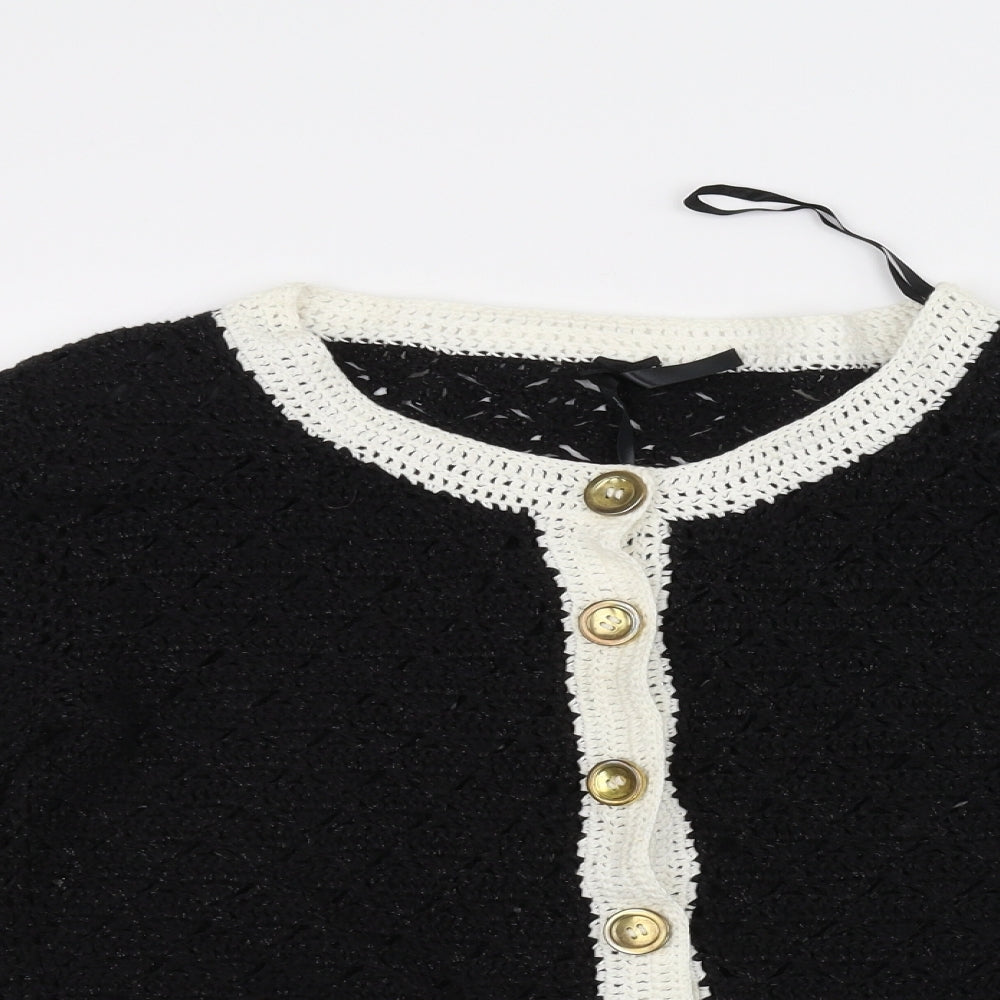 Atmosphere Womens Black  Knit Jacket Coatigan Size 16