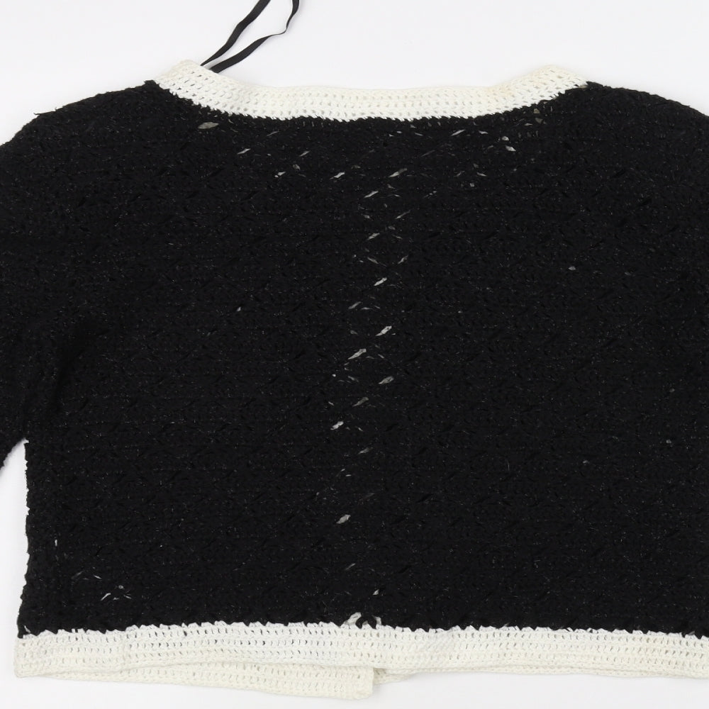 Atmosphere Womens Black  Knit Jacket Coatigan Size 16