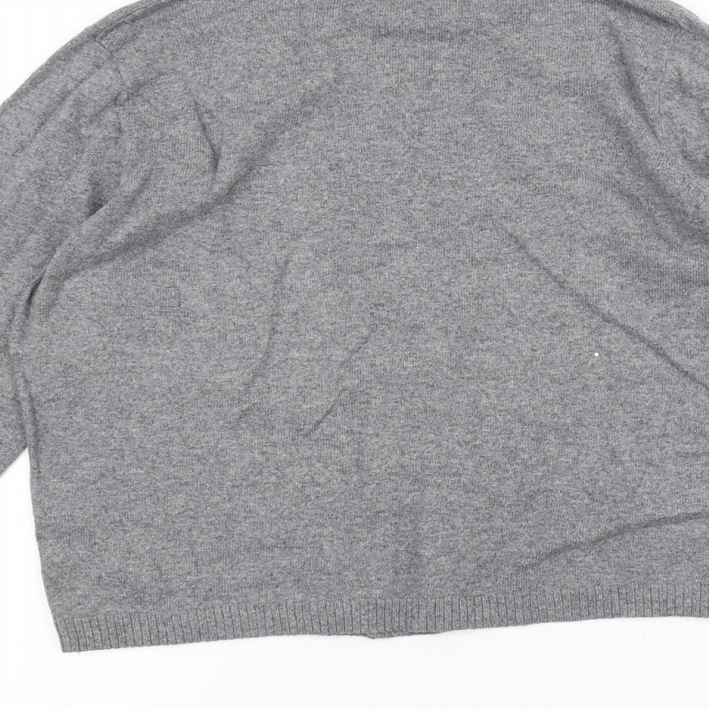 Monsoon Womens Grey   Cardigan Jumper Size 14