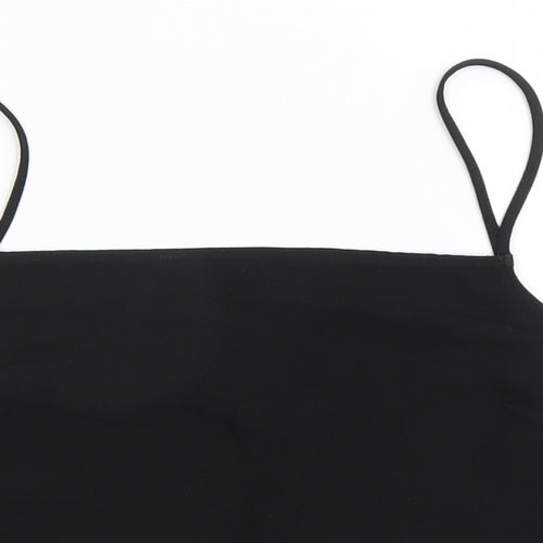 Topshop Womens Black   Cropped Blouse Size 12