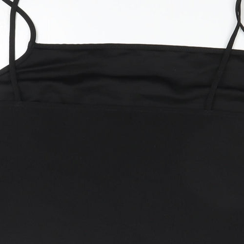 Topshop Womens Black   Cropped Blouse Size 12
