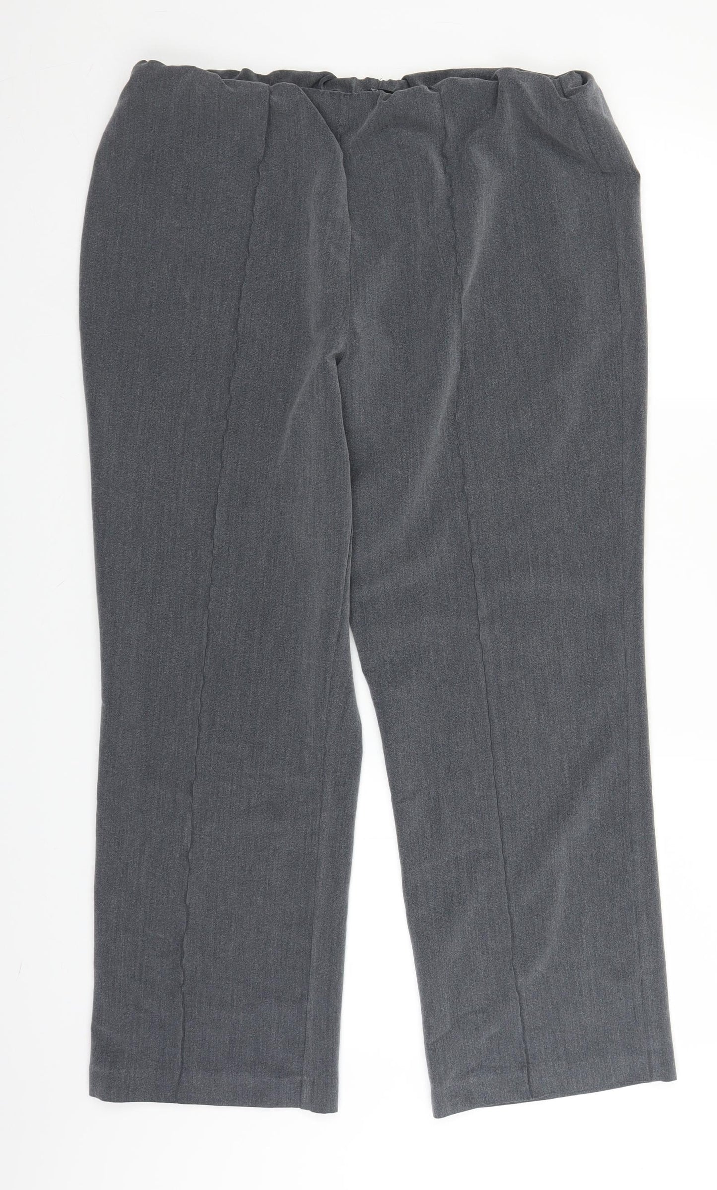 BM Womens Grey   Trousers  Size 16 L25 in