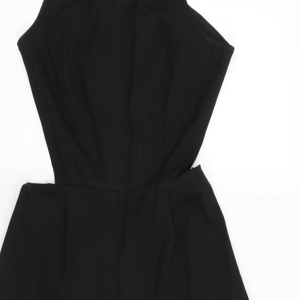 Missguided Womens Black   Playsuit One-Piece Size 14 L17 in
