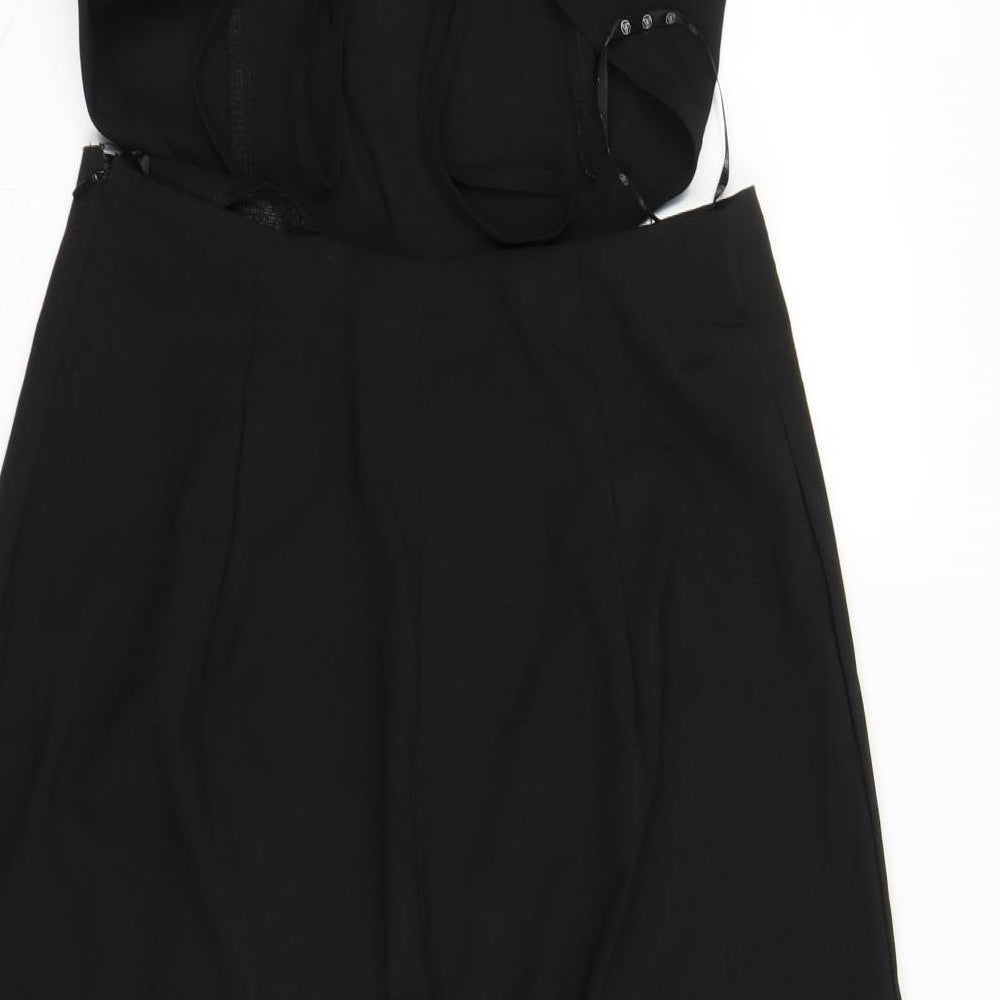 Missguided Womens Black   Playsuit One-Piece Size 14 L17 in