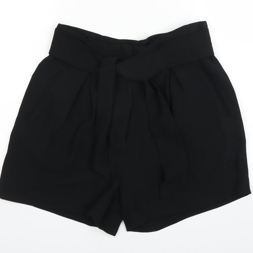 H&M Womens Black   Paperbag Shorts Size 42
