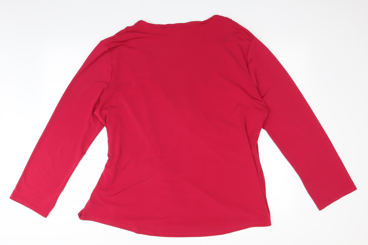 Michele Hope Womens Pink   Wrap Blouse Size 22