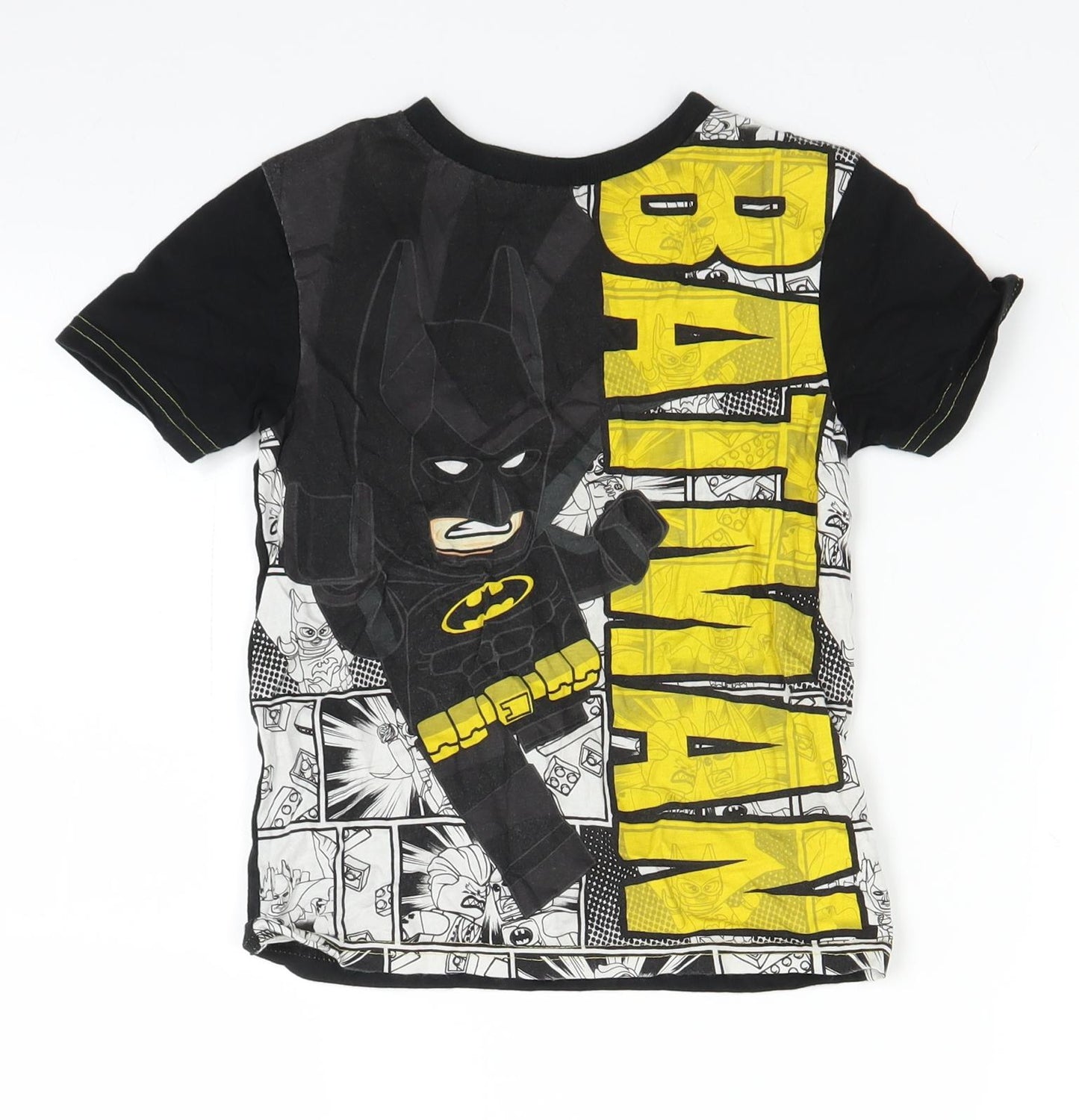 George Boys Black   Basic T-Shirt Size 4-5 Years  - Lego Batman