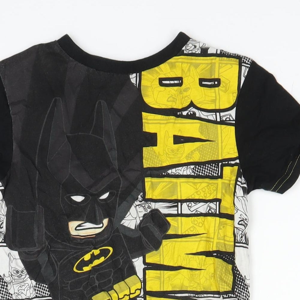 George Boys Black   Basic T-Shirt Size 4-5 Years  - Lego Batman