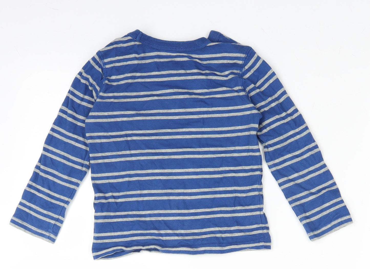 Gap Boys Blue Striped  Basic T-Shirt Size 3 Years