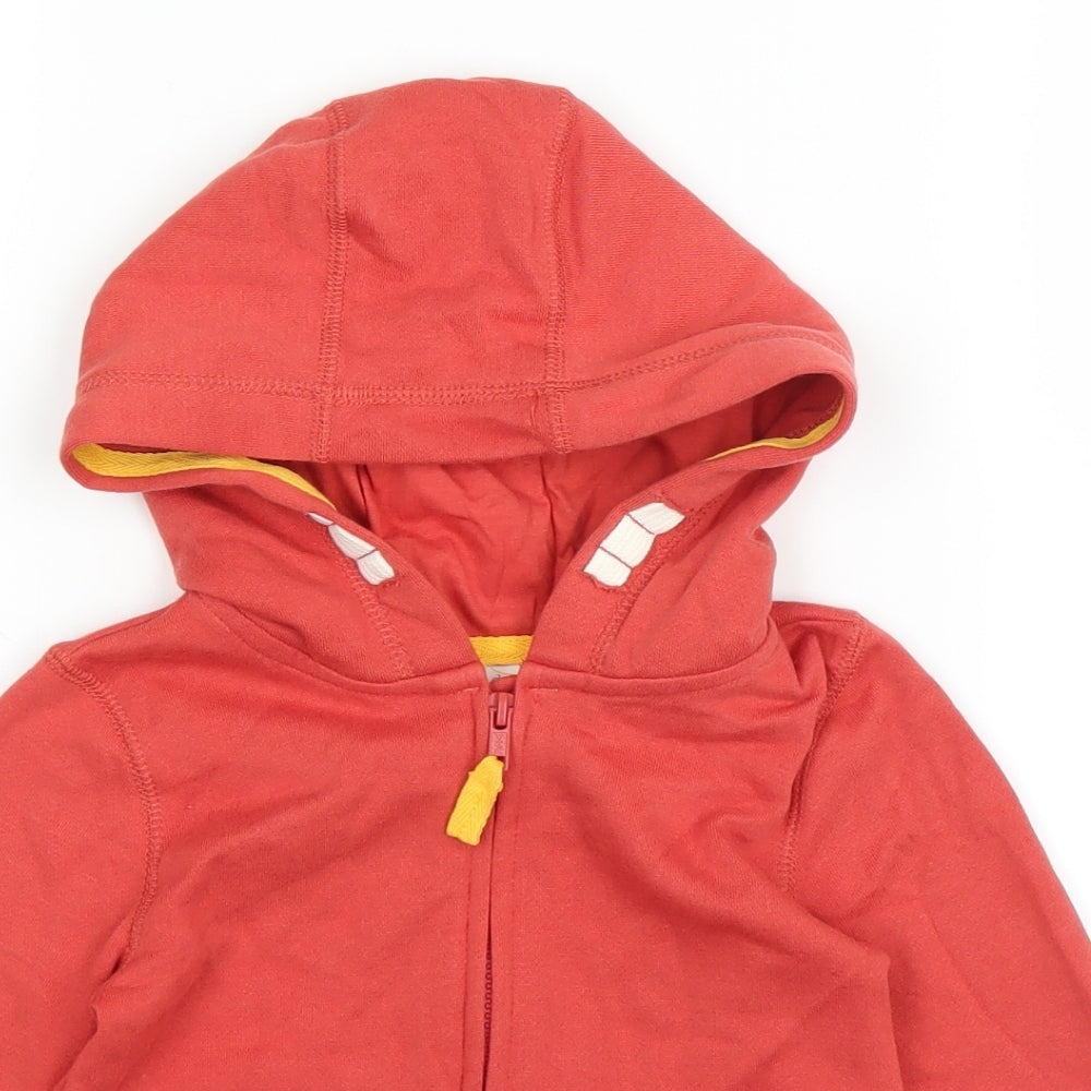 F&F Boys Red   Full Zip Hoodie Size 3-4 Years