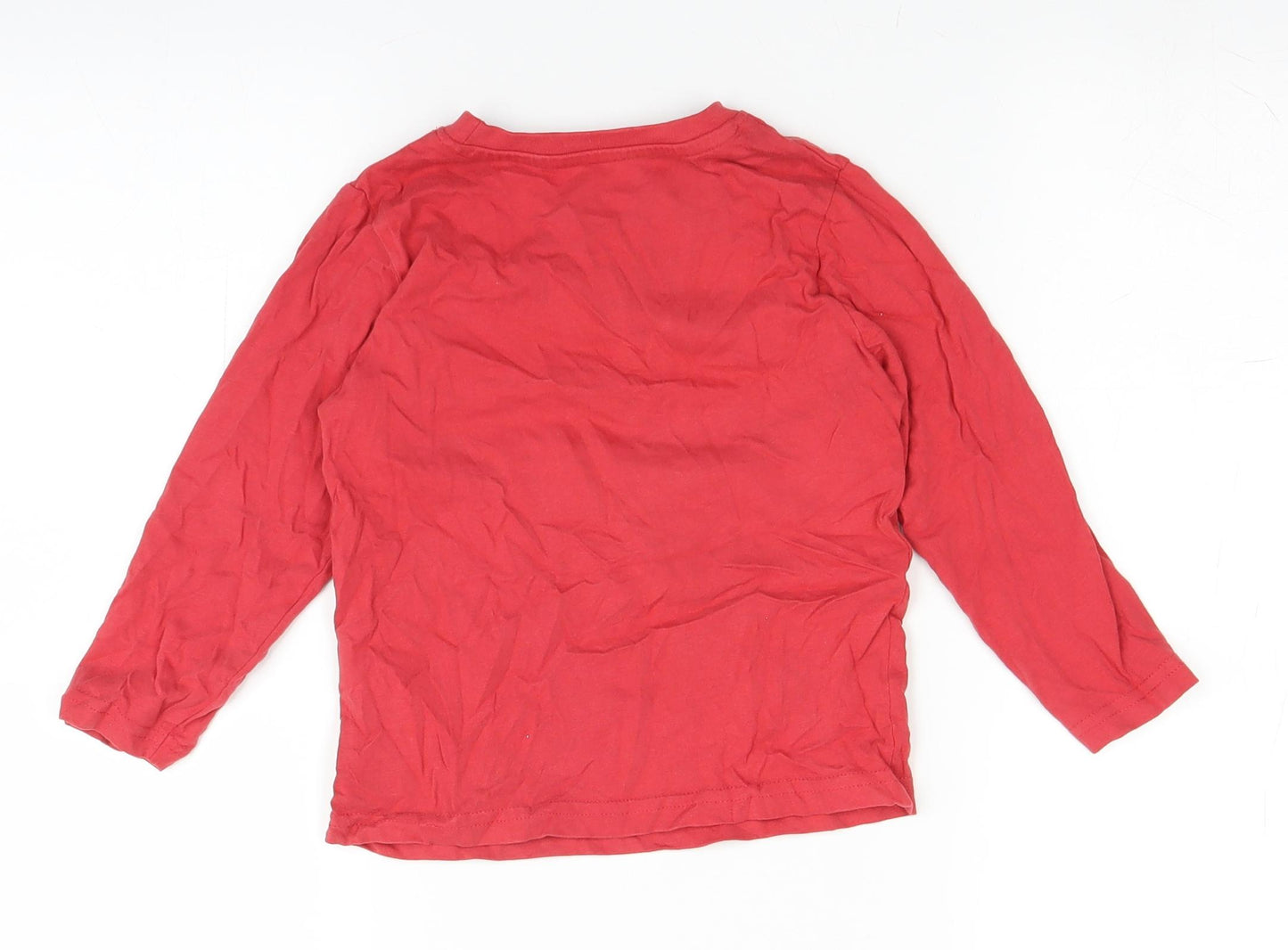 Nutmeg Boys Red   Basic T-Shirt Size 3-4 Years