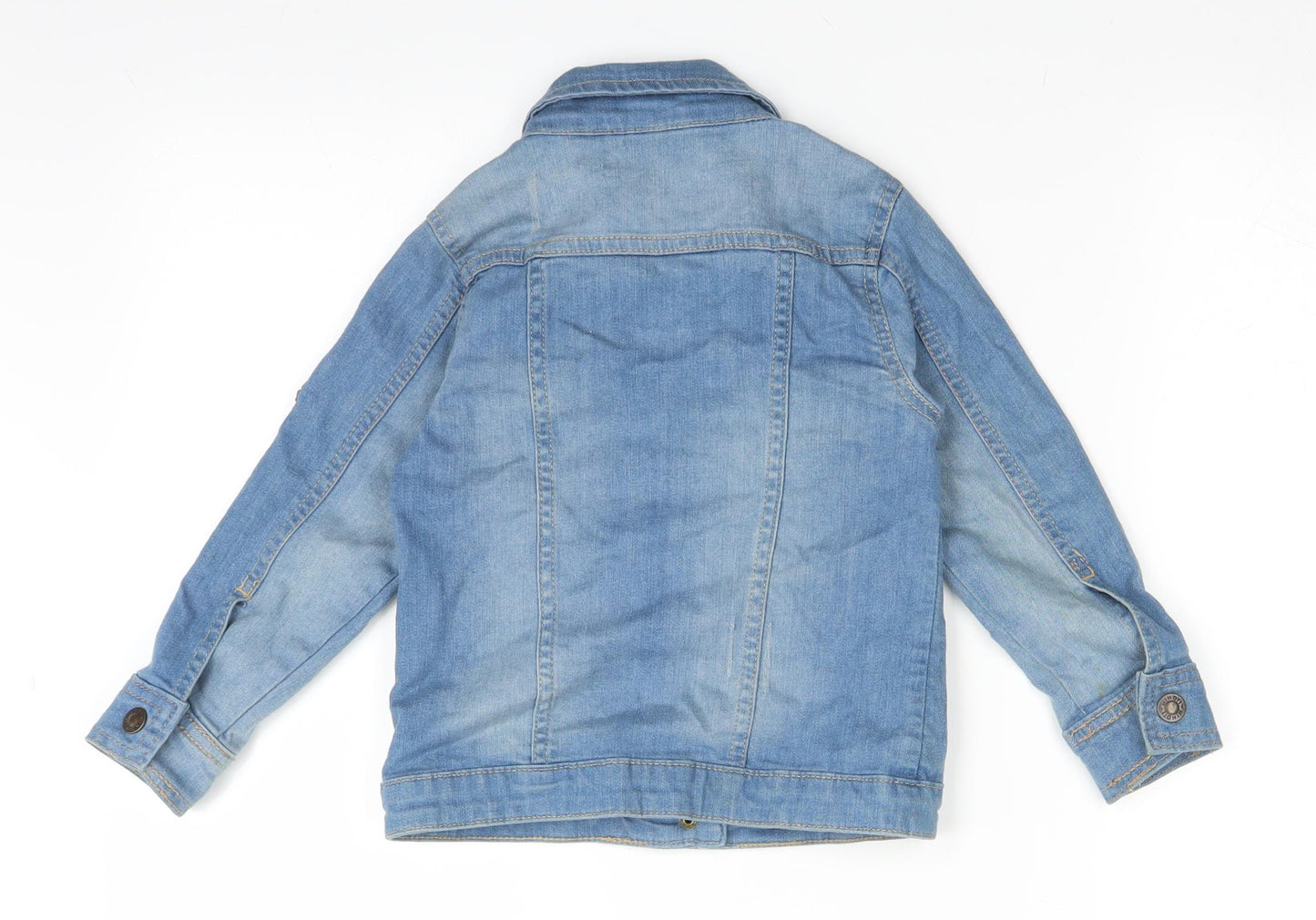 Minoti Girls Blue  Denim Jacket  Size 3-4 Years