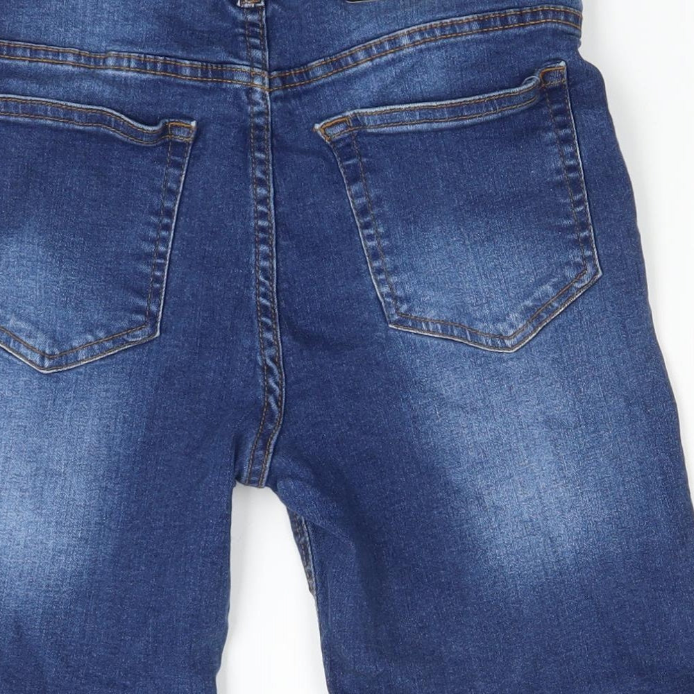 Boohoo Mens Blue  Denim Bermuda Shorts Size 30