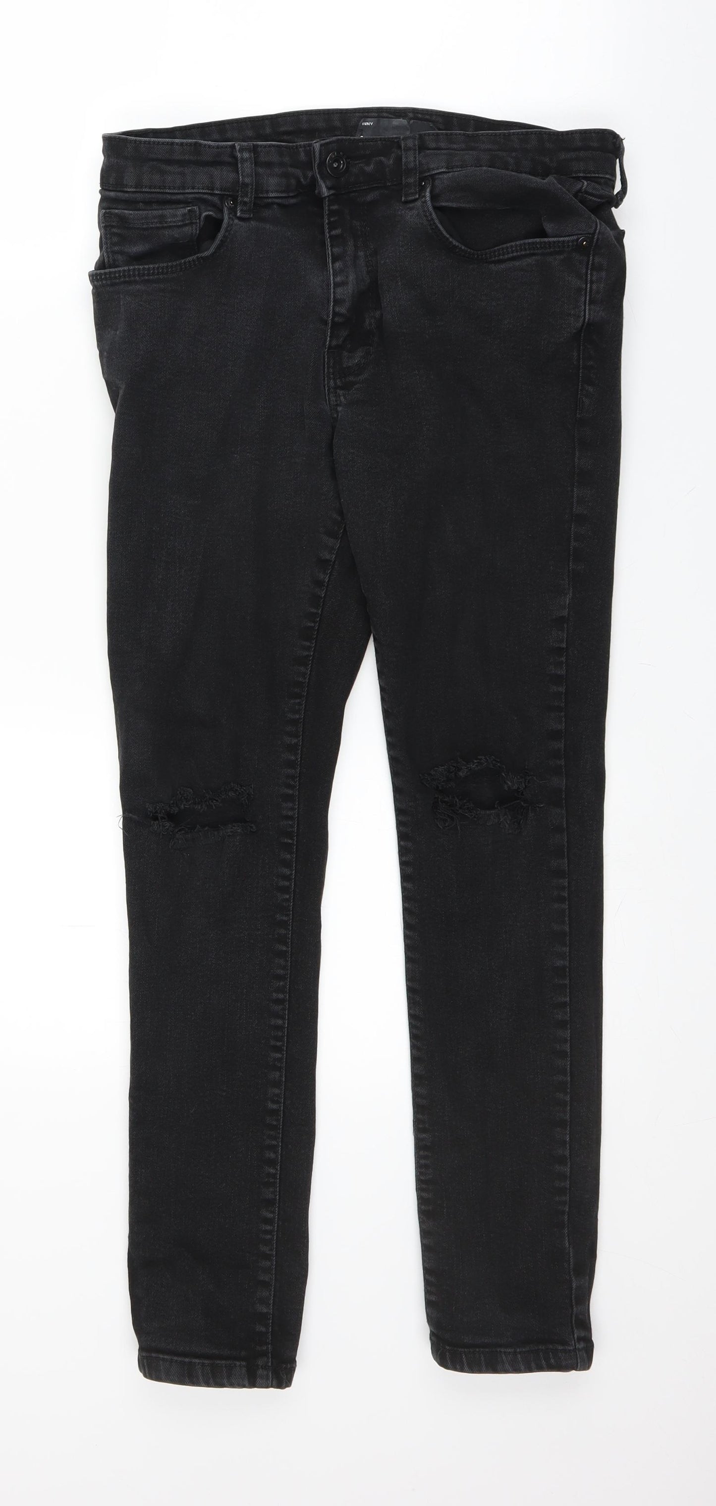 Very Mens Black  Denim Skinny Jeans Size 32 L27 in