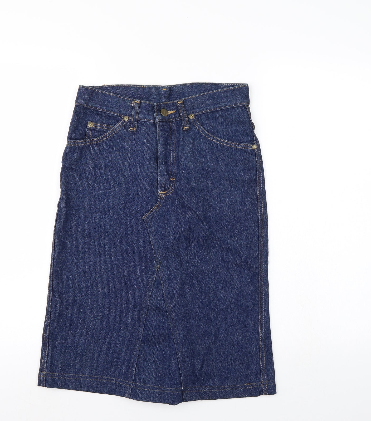 Lee Womens Blue  Denim A-Line Skirt