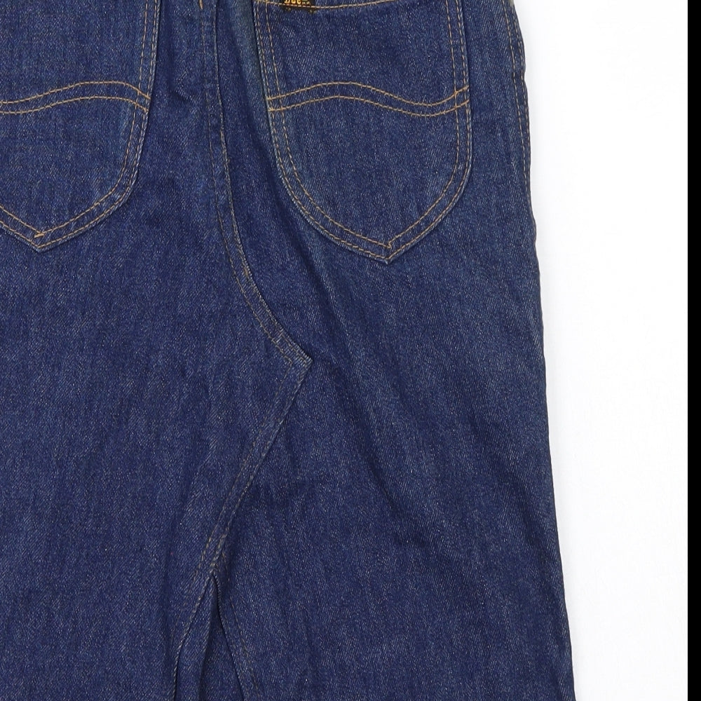 Lee Womens Blue  Denim A-Line Skirt