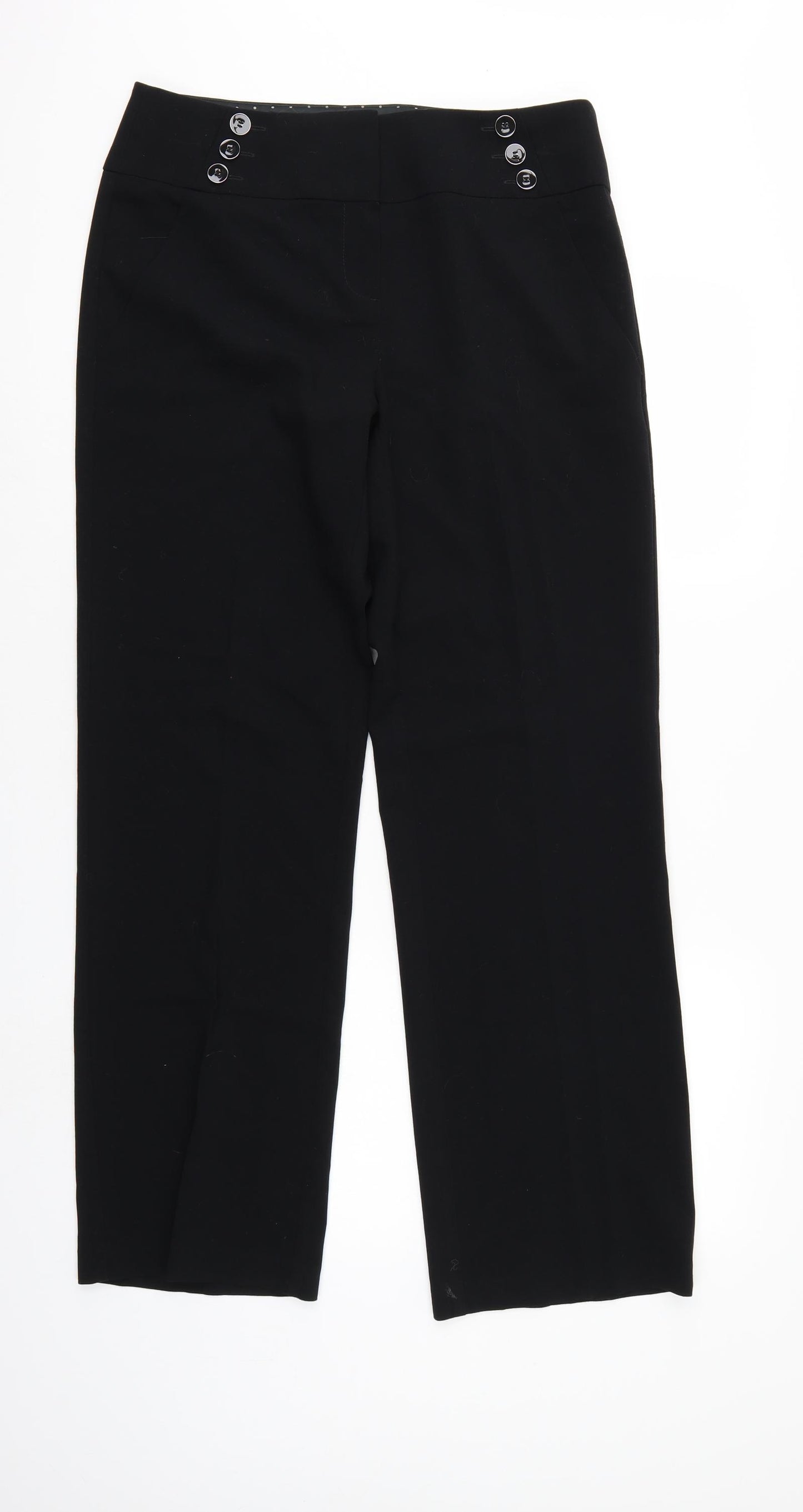Marks & Spencer` Womens Black   Trousers  Size 12 L29 in