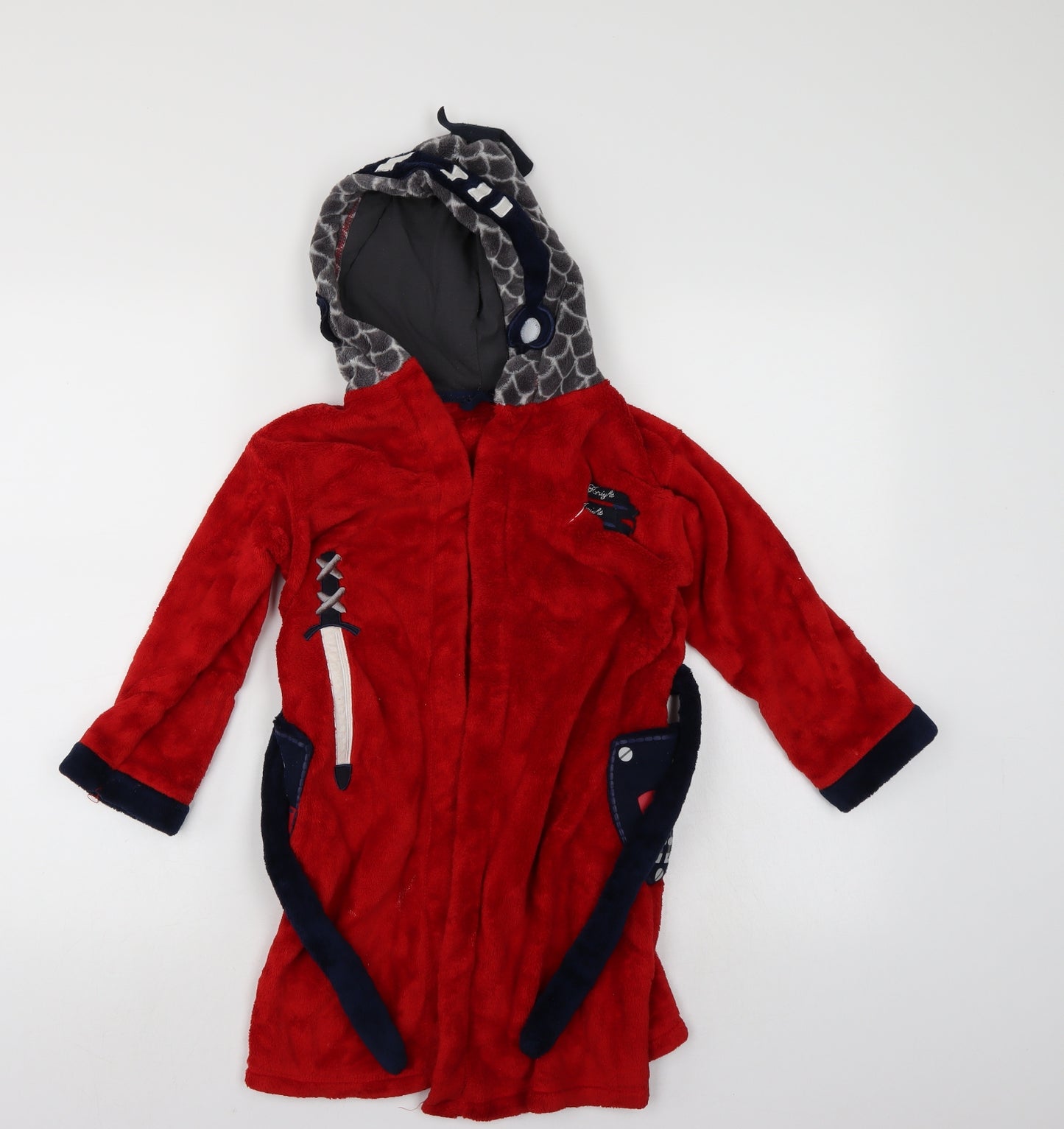 M&S Boys Red    Gown Size 5-6 Years