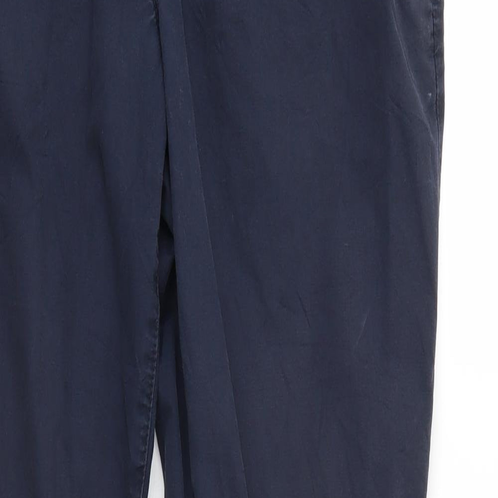 Dorothy Perkins Womens Blue   Chino Trousers Size 12 L27 in