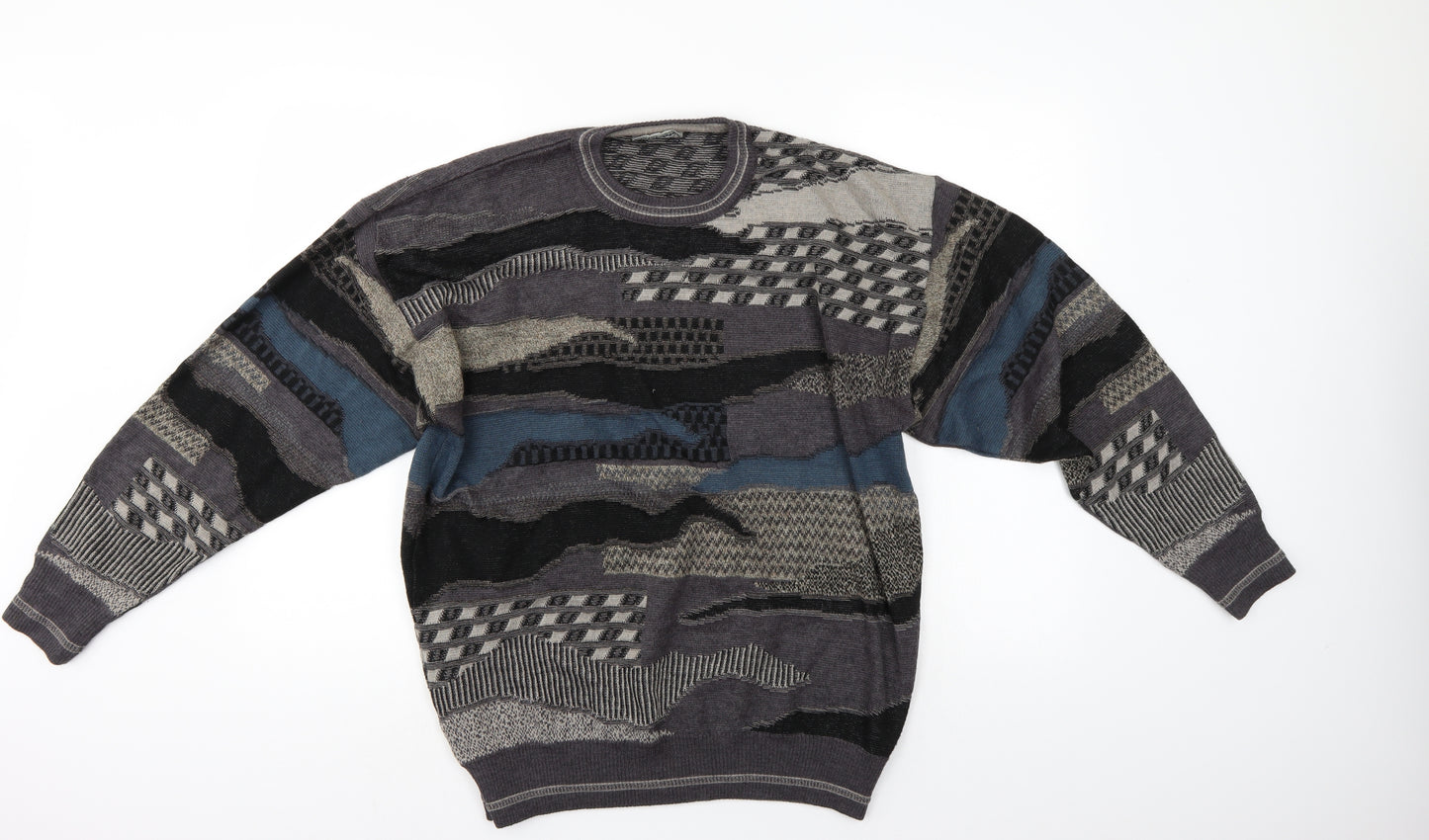 Pierre Sangan Mens Multicoloured   Pullover Jumper Size 2XL